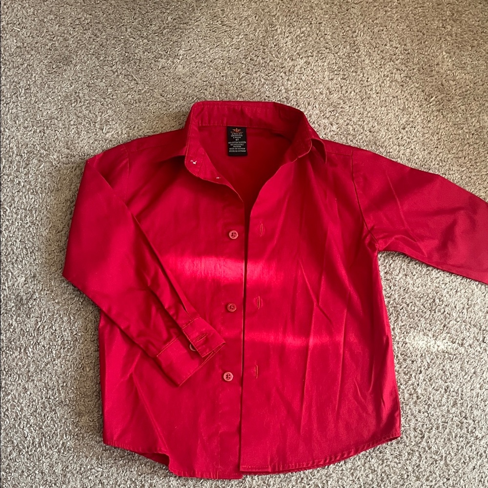 Dockers Kids Red Button Down Shirt